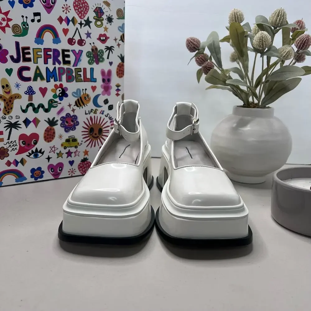 Jeffrey Campbell White Platform Shoes - Picture 4 of 11